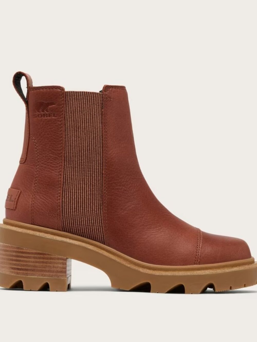 Sorel Women's Joan Now Chelsea Boot in Rustic Brown. Sz: 10